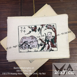 Tranh Đông Hồ Nông Nhàn Ông